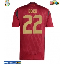 Belgien Jeremy Doku #22 Heimtrikot EM 2024 Kurzarm